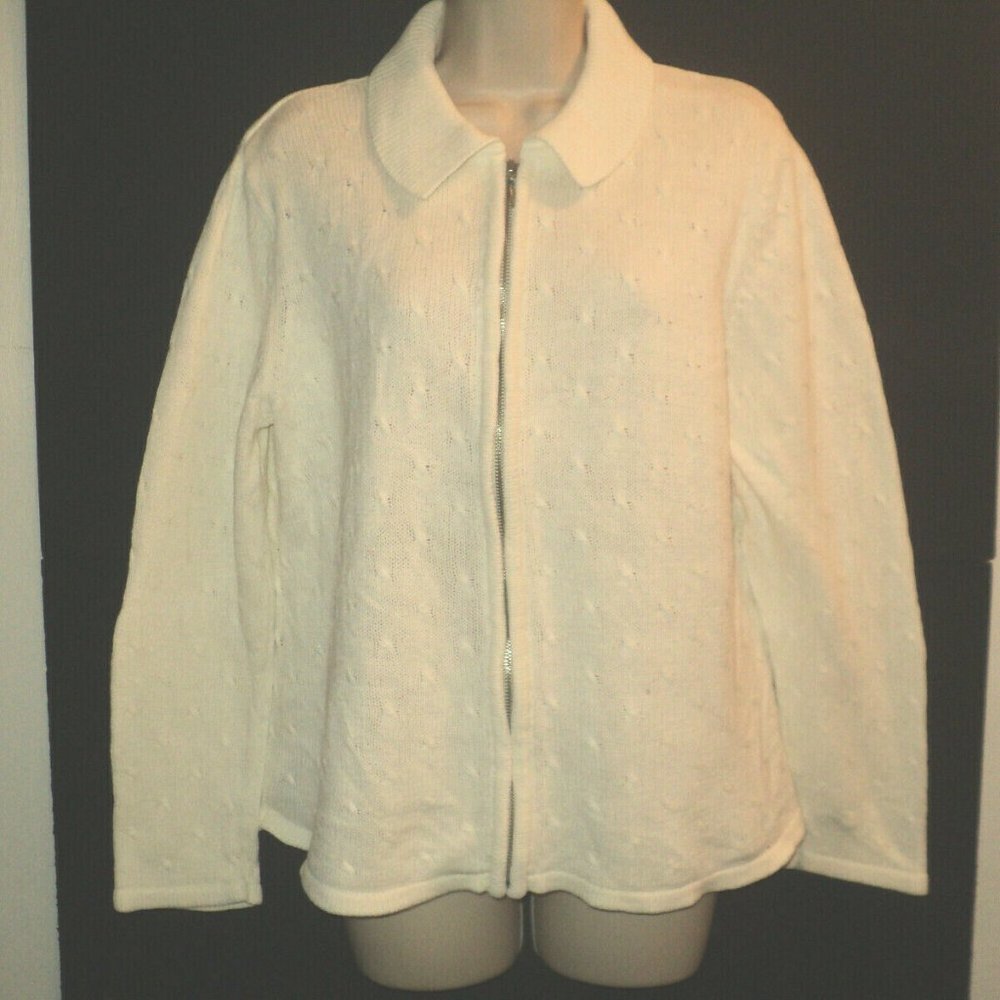 Designers Originals Cardigan Sweater L Off-White